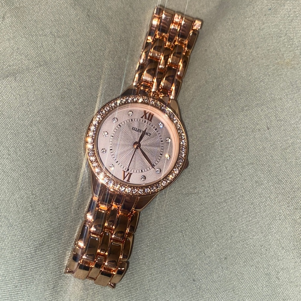 ELLEN TRACY ROSE GOLD WATCH